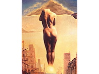 Salvador dali - la main de dali retirant une toison d’or - printografie - afbeelding 4 van  7