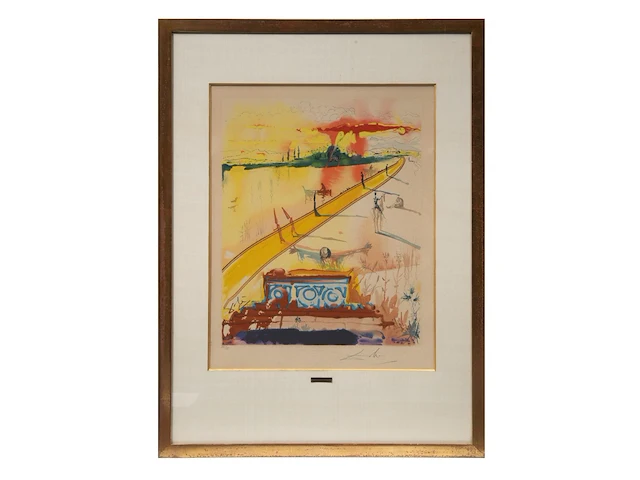 Salvador dali (1904-1989), 'cécile receives germeuil's letter' and 'the obsequies for clorinda', two lithographs, n° iii/xc, 53 x 43 cm. (20.87 x 16.92 in.), frame: 94 x 70 cm. (37.00 x 27.55 in.) - afbeelding 8 van  14