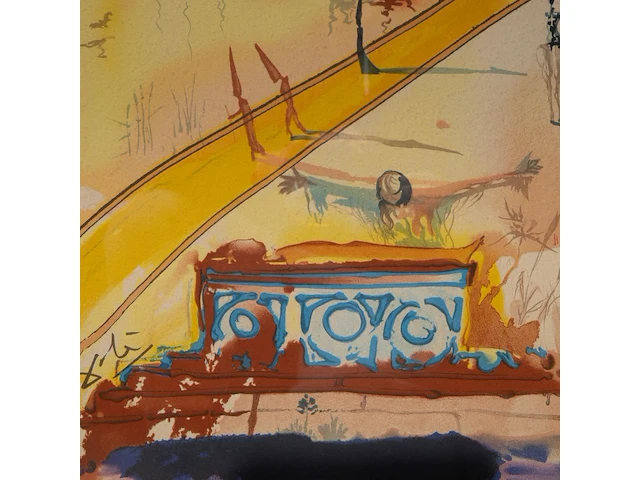 Salvador dali (1904-1989), 'cécile receives germeuil's letter' and 'the obsequies for clorinda', two lithographs, n° iii/xc, 53 x 43 cm. (20.87 x 16.92 in.), frame: 94 x 70 cm. (37.00 x 27.55 in.) - afbeelding 11 van  14