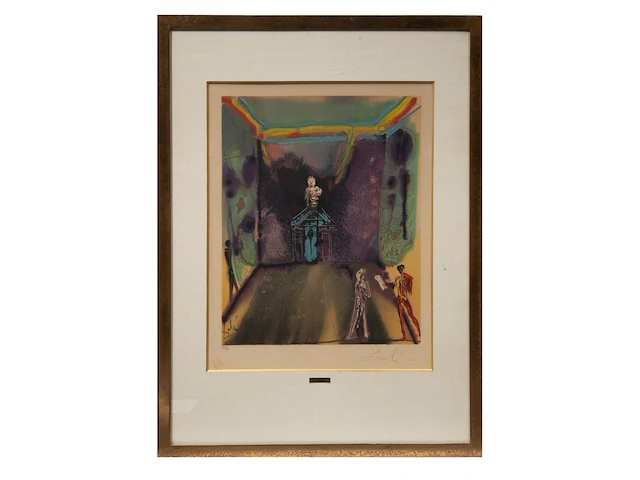 Salvador dali (1904-1989), 'cécile receives germeuil's letter' and 'the obsequies for clorinda', two lithographs, n° iii/xc, 53 x 43 cm. (20.87 x 16.92 in.), frame: 94 x 70 cm. (37.00 x 27.55 in.) - afbeelding 14 van  14