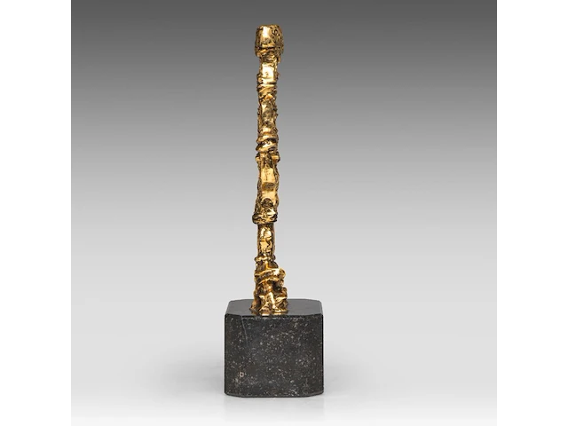 Salvador dali (1904-1989), menorah, gilt bronze on a bluestone base, n° 52/150 37 cm. (14.57 in.) - afbeelding 6 van  8