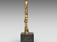 Salvador dali (1904-1989), menorah, gilt bronze on a bluestone base, n° 52/150 37 cm. (14.57 in.) - afbeelding 6 van  8