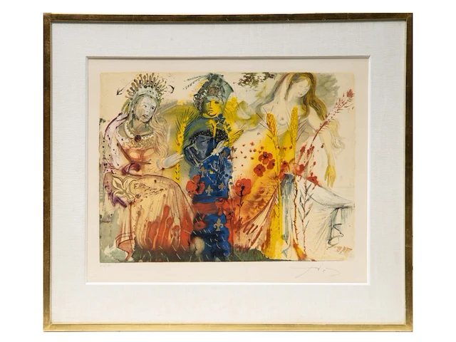 Salvador dali (1904-1989), three of the four seasons (summer, autumn and winter), lithograph on arches, n° 158/195 sheet size 55 x 67 cm. (21.64 x 26.37 in.) - afbeelding 19 van  19