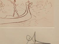Salvador dali (1904-1989), 'visions of venice' (1976), etching, n° 72/99 7.5 x 30 cm. (2.95 x 11.81 in.), frame: 30.5 x 50.5 cm. (12.00 x 19.87 in.) - afbeelding 4 van  5