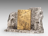 Salvador dali (1904-1989), 'wailing wall - baruch b ha shem', metal menorah sculpture 17.5 x 30 cm. (6.88 x 11.81 in.) - afbeelding 2 van  7