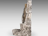 Salvador dali (1904-1989), 'wailing wall - baruch b ha shem', metal menorah sculpture 17.5 x 30 cm. (6.88 x 11.81 in.) - afbeelding 3 van  7