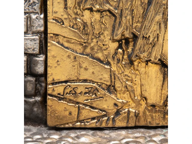Salvador dali (1904-1989), 'wailing wall - baruch b ha shem', metal menorah sculpture 17.5 x 30 cm. (6.88 x 11.81 in.) - afbeelding 6 van  7