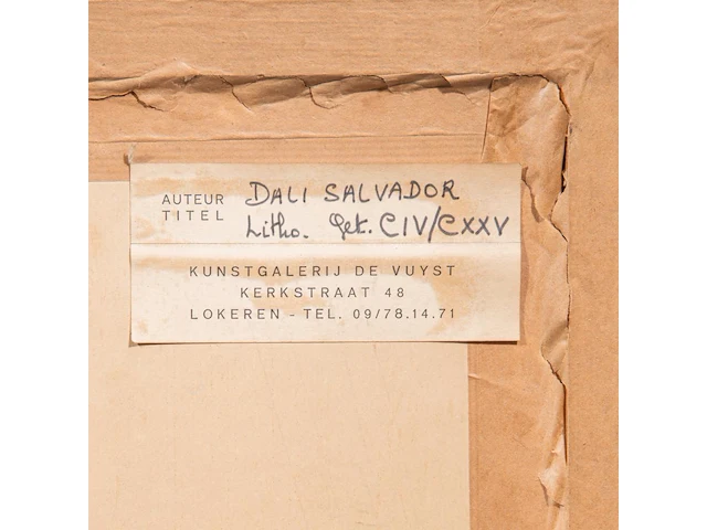 Salvador dali (1904-1989), 'whoever carries off carmen must pay with his life', lithograph, n° civ/cxxv 54 x 43 cm. (21.26 x 16.92 in.), frame: 87 x 71 cm. (34 1/4 x 27.94 in.) - afbeelding 7 van  7