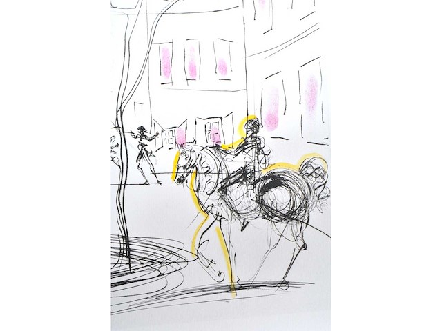 Salvador dali (naar) - place fürstenberg - printografie - afbeelding 4 van  5