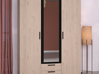 Salvador kledingkast met spiegel - modern design voor je kleding - afbeelding 1 van  7