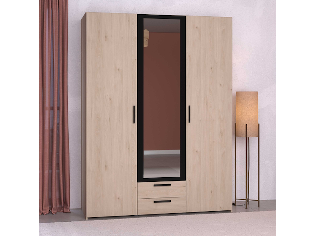 Salvador kledingkast met spiegel - modern design voor je kleding - afbeelding 1 van  7