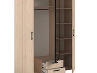 Salvador kledingkast met spiegel - modern design voor je kleding - afbeelding 4 van  7