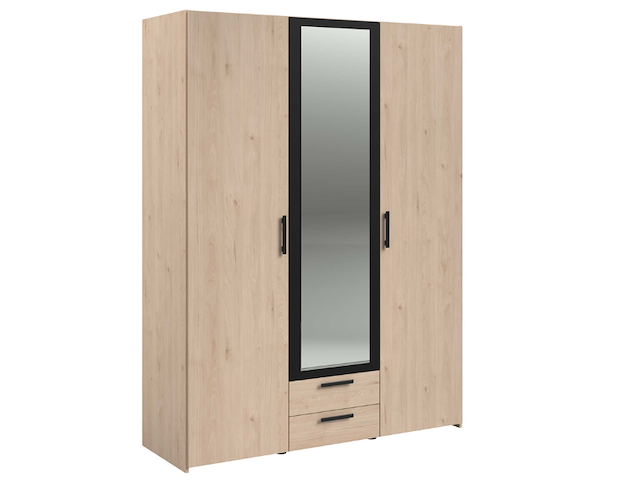 Salvador kledingkast met spiegel - modern design voor je kleding - afbeelding 7 van  7