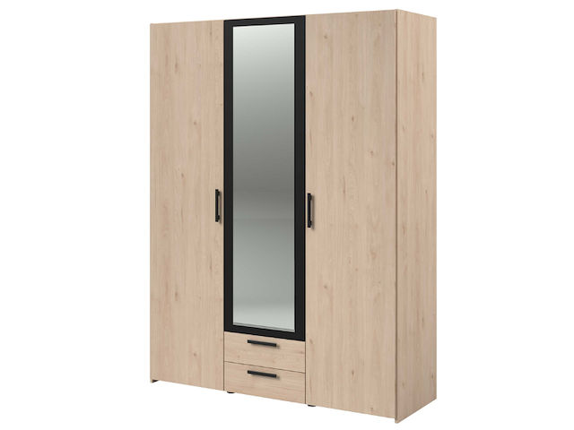 Salvador kledingkast met spiegel - modern design voor je kleding - afbeelding 6 van  7
