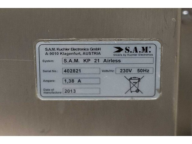 Sam - 2014 - p310f - automatische snijmachine - afbeelding 2 van  2