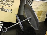 Sambonet zilveren koekjes schaal 2 etages - afbeelding 5 van  6