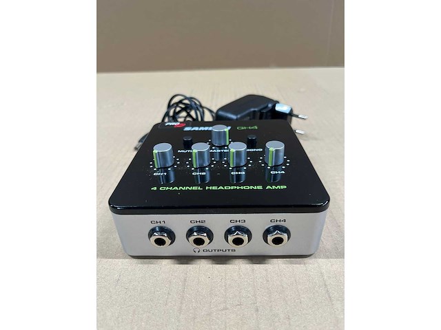 Samson qh4 4-channel headphone amplifier - afbeelding 2 van  4