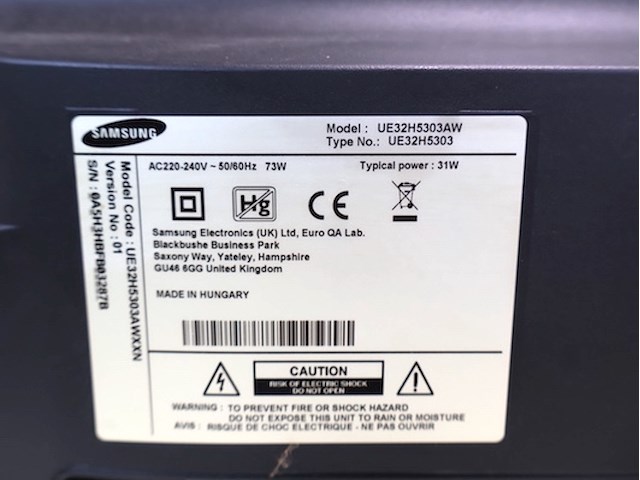 Samsung 32 inch tv - afbeelding 3 van  4