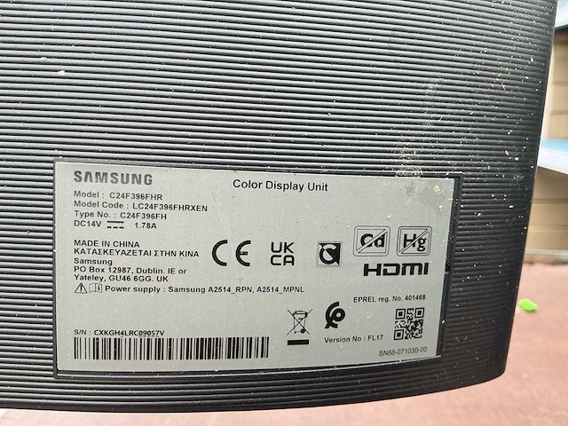 Samsung c24f396fh monitor 24” - afbeelding 2 van  3