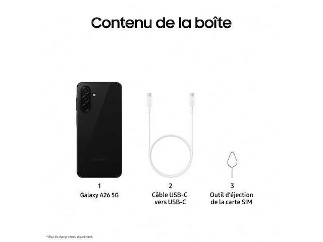 Samsung galaxy a26 6,7" 5g nano sim 128gb smartphone zwart - afbeelding 4 van  7