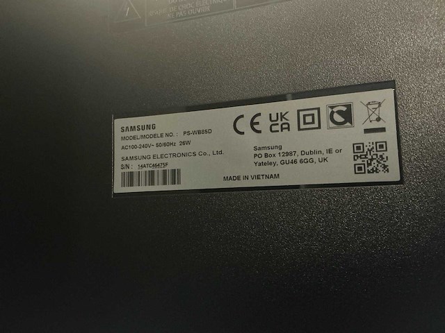 Samsung hw-s800b/ps-wb85d soundbar system - afbeelding 6 van  6
