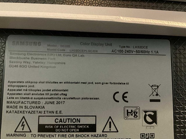 Samsung lh32dce display op mobiele standaard - afbeelding 6 van  6