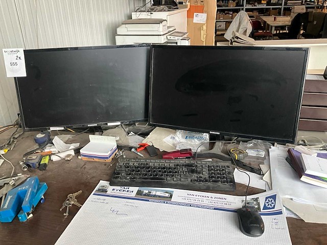 Samsung monitor (2x) - afbeelding 1 van  5