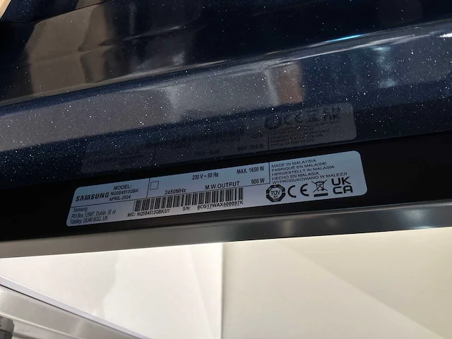 Samsung nq5b4513gbk/u1 inbouw magnetron - afbeelding 8 van  8