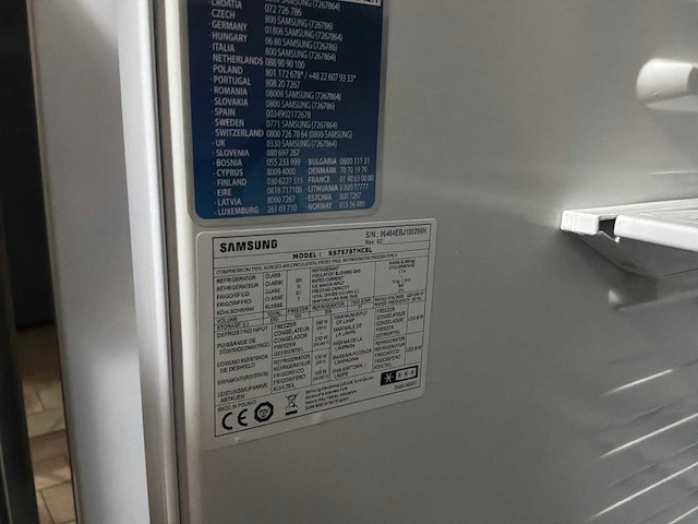 Samsung r57578tncsm amerikaanse koelkast - afbeelding 6 van  6