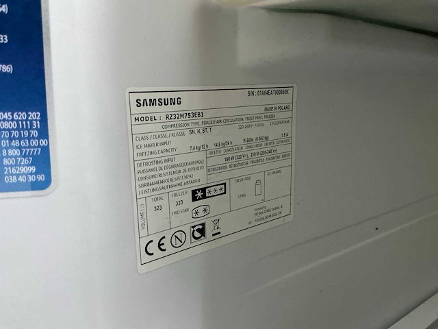Samsung rz32m753eb1 vriezer - afbeelding 2 van  2