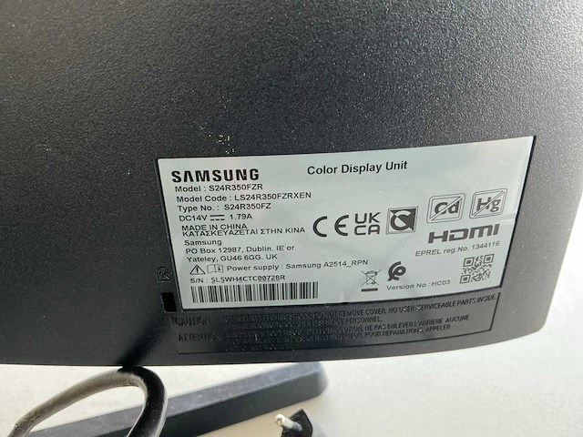 Samsung s24r350fzr monitor - afbeelding 2 van  2