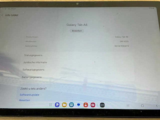 Samsung sm-x200 tablet - afbeelding 3 van  4