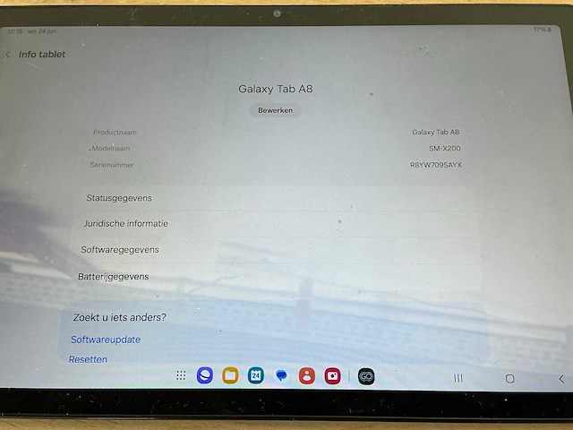 Samsung sm-x200 tablet - afbeelding 3 van  4