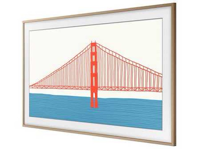 Samsung the frame 75'' vg-scfa75tkbxc teakhout frame - afbeelding 1 van  6