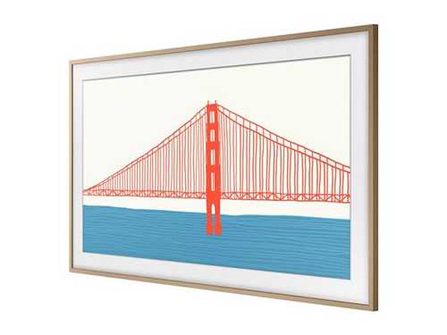 Samsung the frame 75'' vg-scfa75tkbxc teakhout frame - afbeelding 2 van  6
