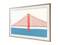 Samsung the frame 75'' vg-scfa75tkbxc teakhout frame - afbeelding 2 van  6