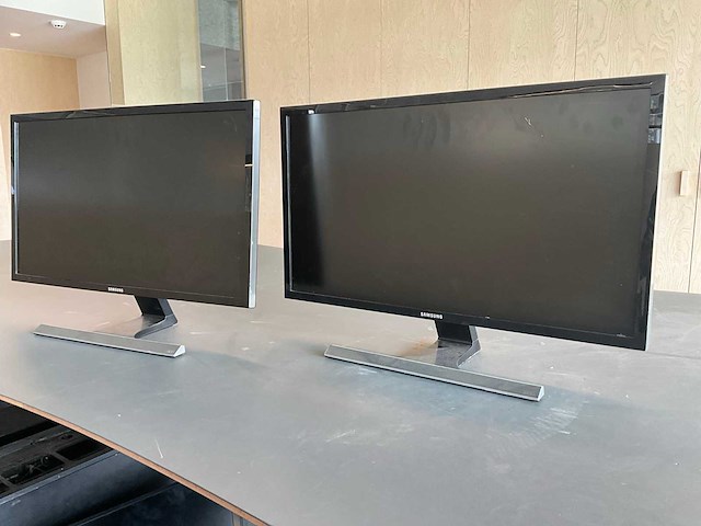 Samsung u28e590d monitor (2x) - afbeelding 2 van  5