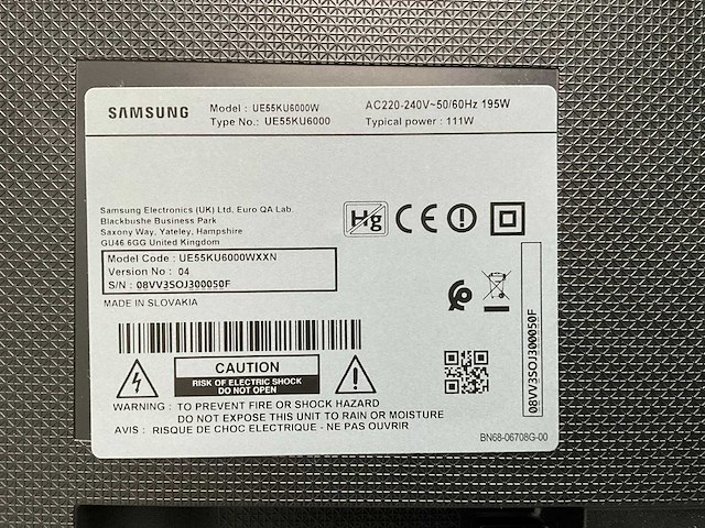 Samsung ue55ku6000w 55 inch 4k uhd tv - afbeelding 2 van  2