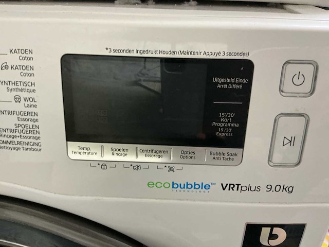 Samsung vrtplus 9kg wasmachine - afbeelding 2 van  4