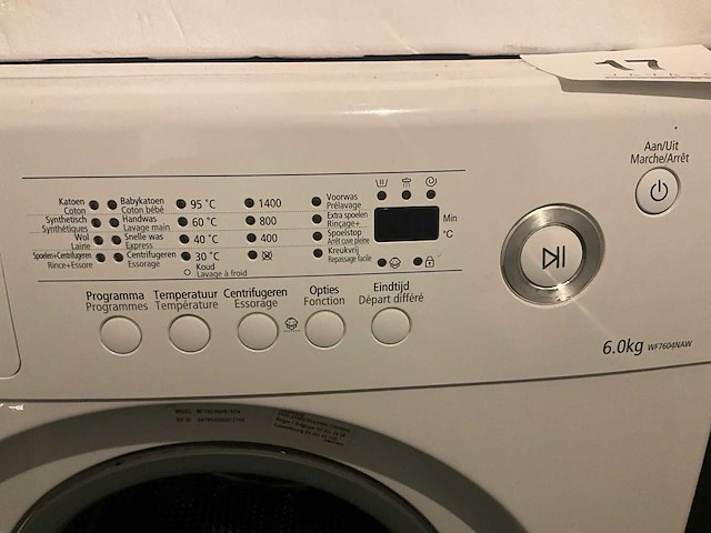 Samsung wf7604naw/xen wasmachine - afbeelding 4 van  4