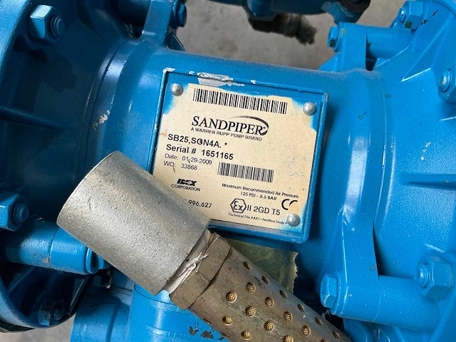 Sandpiper sb25 pneumatische membraanpomp - afbeelding 3 van  5