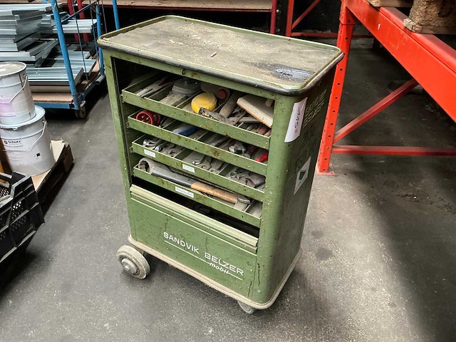Sandvik belzer gereedschapswagen - afbeelding 1 van  2