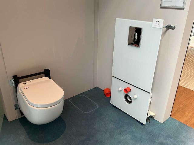 Sanibroyeur saniwall pro vuilwaterpompunit met toilet - afbeelding 1 van  6