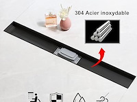 Sanitemodar doucheafvoer (zwart) - afbeelding 5 van  5