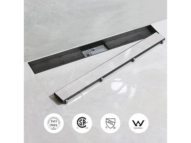 Sanitemodar doucheafvoer (zwart) - afbeelding 3 van  5