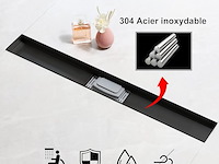 Sanitemodar doucheafvoer (zwart) - afbeelding 5 van  5