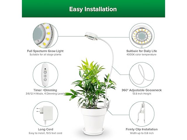 Sansi plantenlamp (3 stuks) - afbeelding 2 van  4