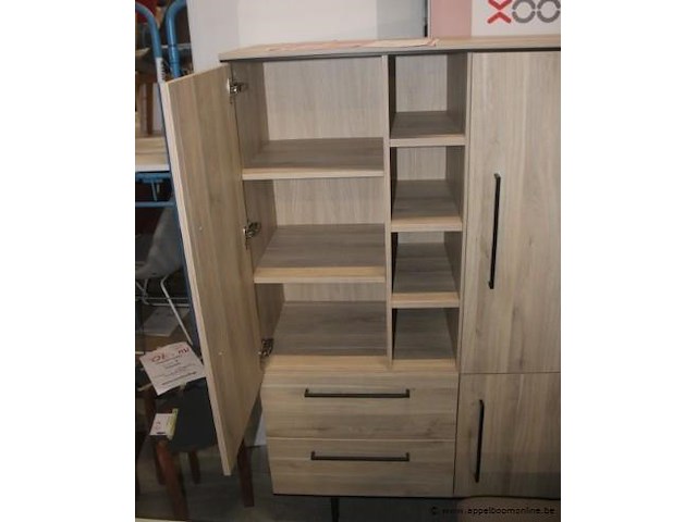 Santorini barkast 3 dr/2la/4 open lamulux - afbeelding 2 van  2