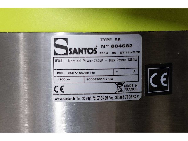 Santos - 68 - sapcentrifuge professioneel 68 - afbeelding 5 van  5