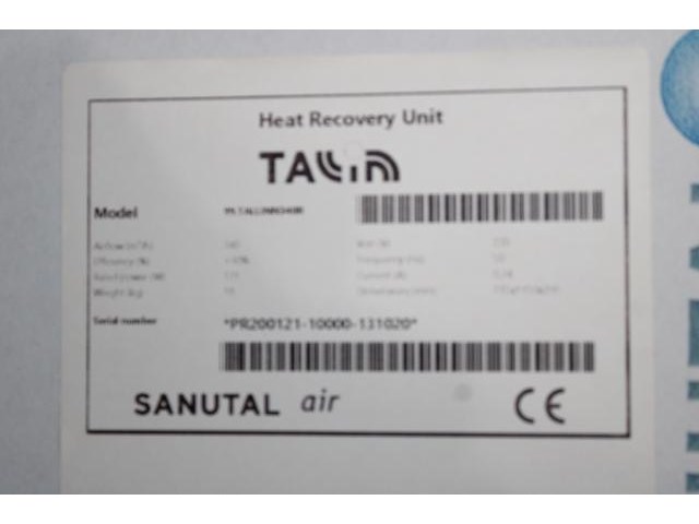 Sanutal tallinn 340r ventilatie unit - afbeelding 2 van  2